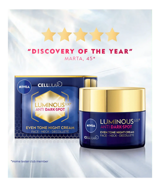 Nivea Luminous 630 Anti Dark Spot Night Cream 50ml / 1.7 fl oz - 2 Pack Chivela