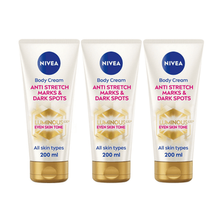 Nivea Luminous 630 Anti Stretch Marks & Dark Spots Body Cream 200ml / 6.8 fl oz - 3 Pack Chivela
