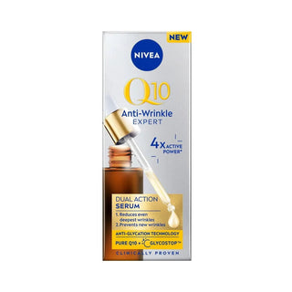 Nivea Q10 Anti-Wrinkle Expert Dual Action Anti-Glycation Serum 30 Ml / 1 Fl.Oz - 2 Pack Chivela
