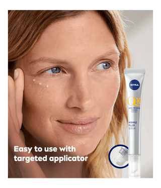Nivea Q10 Anti-Wrinkle Power Wrinkle Filler Serum with Bioxifill Peptides 15ml / 0.5 fl oz Chivela