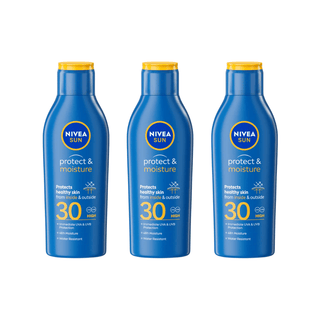 Nivea Sun Protect & Moisture Sun Cream Lotion SPF30 200ml / 6.8 fl.oz - 3 Pack - By Baano