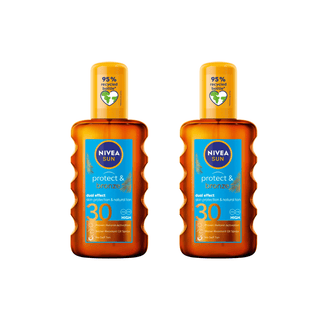 Nivea Sun Tan Activating Oil SPF30 Protect&Bronze 200ml / 6.8 fl.oz - 2 Pack Chivela