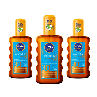 Nivea Sun Tan Activating Oil SPF30 Protect&Bronze 200ml / 6.8 fl.oz - 3 Pack Chivela