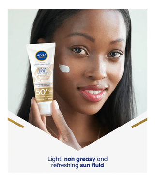 Nivea Sun UV Face Luminous 630 Spot Control Sun Fluid SPF50 40ml / 1.35 fl.oz - 4 Pack - By Baano