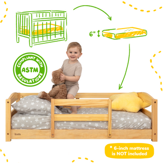 Floor Bed - Crib Size - By Baano