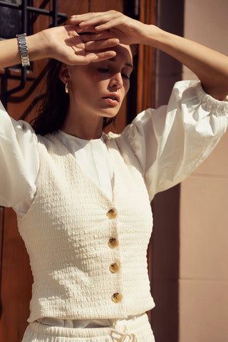 Crinkle Cream Set - By Baano