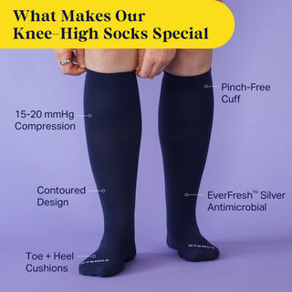 Knee-High Compression Socks – Solid