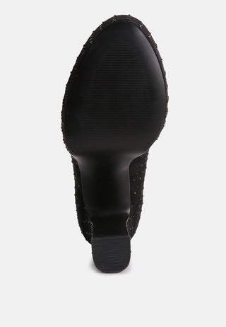 Poppins Glinting Platform High Pumps