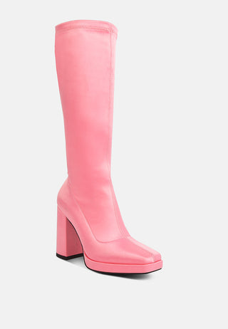Presto Stretchable Satin Long Boot