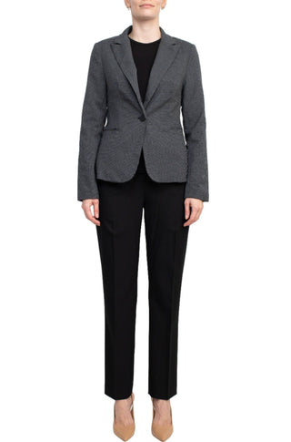 Premise Notched Collar One Button Knit Blazer - Glamourous Grace