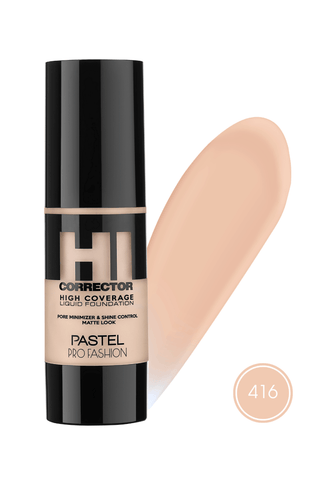 Pastel High Coverage Liquid Foundation - 416 - By Baano