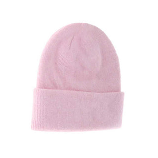 KIDS Soft Ribbed Leather Patch C.C. Beanie