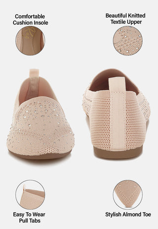 Abedi Rhinestone Embellished Pull Tab Loafers