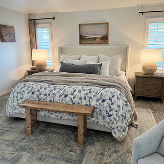 Weathered Cream Round Table Lamp Decor Steals