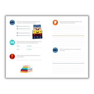 Questions for Couples Journal: 400 Questions to Enjoy, Reflect, and Connect with Your Partner (Spiral Bound) - By Baano