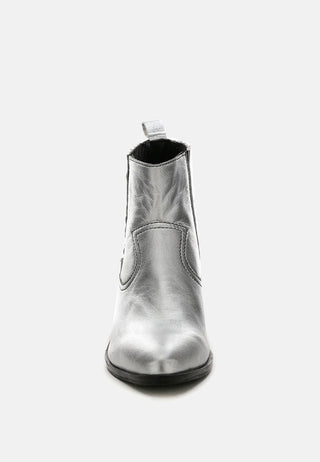 Rayna Metallic Leather Boots