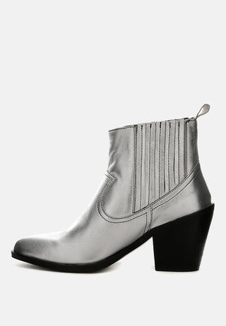 Rayna Metallic Leather Boots