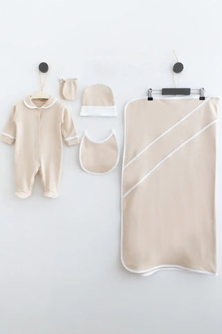 Ramsey Powder Newborn Coming Home Set (5 pcs) - By Baano