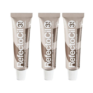 RefectoCil Eyebrow and Eyelash Dye No:3.1 Light Brown 15 ml 3 Pack - By Baano