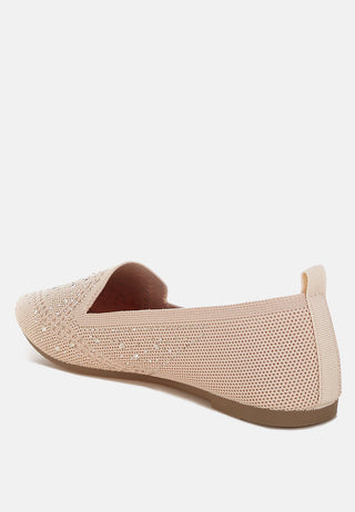 Abedi Rhinestone Embellished Pull Tab Loafers