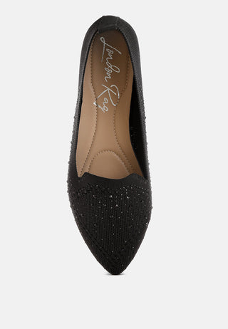 Abedi Rhinestone Embellished Pull Tab Loafers