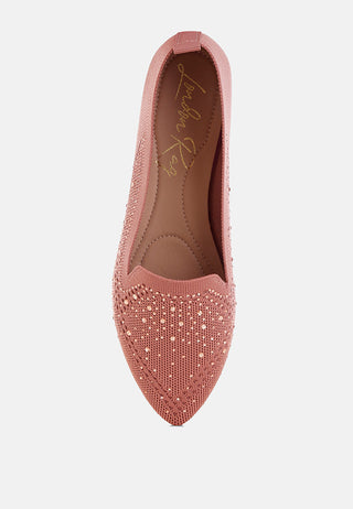 Abedi Rhinestone Embellished Pull Tab Loafers