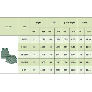 Baby Toddler Boys 2Pcs Striped Dinosaur Outfit O-Neck Sleeveless Tank Top Elastic Waist Shorts with Pockets Set