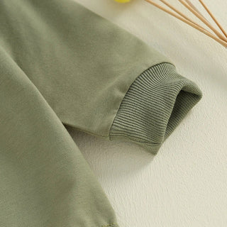 Baby Girls Boys Valentine's Day Long Sleeve Sweet Heart Letters Bubble Romper