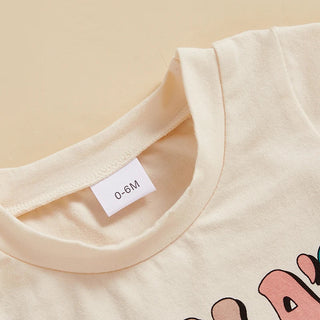 Baby Toddler Boys 2Pcs Mama's Boy Summer Outfit Letter Baseball Print O-Neck Short Sleeve Top with Elastic Waist Shorts Set