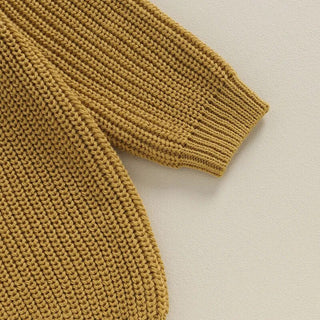 Toddler Kids Boys Sweaters Cotton Long Sleeve Letter Embroidery Big Brother Pullover Loose Knitwear Top