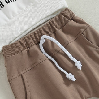 Baby Toddler Boys Girls 2Pcs Fall Outfits Football and On Sundays We Watch Football With Daddy Print Long Sleeve Top Long Pants