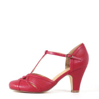 Sandy Festive T-Strap Heels - Glamourous Grace