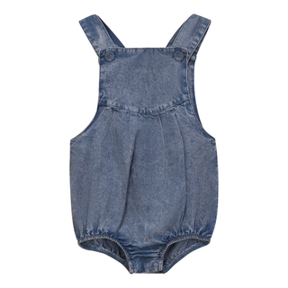 Washed Denim Romper - By Baano