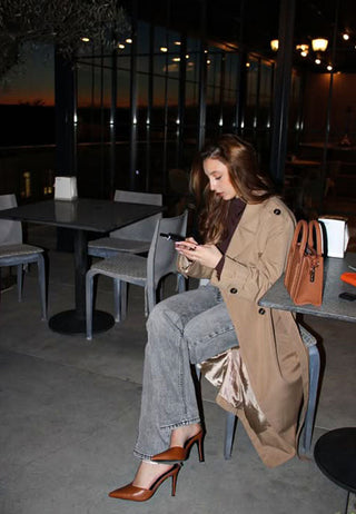 Joyce Diamante Embellished Stiletto Mule Sandals