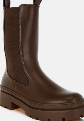 Jolt Elasticated Gussets Lug Sole Boots