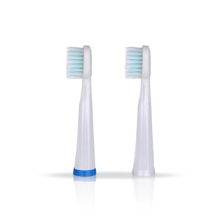 Replacement Toothbrush Heads STRAIGHT - White - By Baano