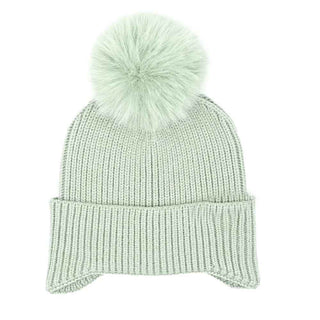 KIDS Ear Flap Pom C.C Beanie