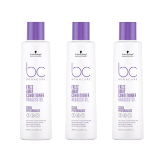 Schwarzkopf Bonacure Bc Clean Anti Frizz Conditioner 200 ml 3 Pack Chivela