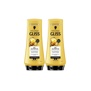 Schwarzkopf Gliss Conditioner Oil Nutritive 360 ml 2 Pack - By Baano