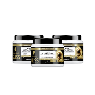 Schwarzkopf Gliss Hair Mask Ultimate Repair 400 ml 3 Pack - By Baano