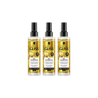 Schwarzkopf Gliss Oil Nutritive Liquid Hair Conditioner 200 ml 3 Pack - By Baano