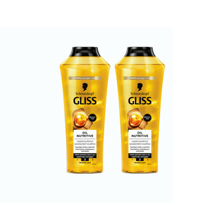 Schwarzkopf Gliss Oil Nutritive Nourishing Shampoo 400ml 2 Pack - By Baano