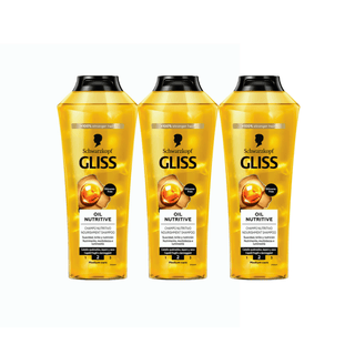 Schwarzkopf Gliss Oil Nutritive Nourishing Shampoo 400ml 3 Pack - By Baano