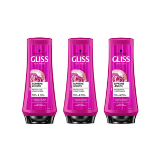 Schwarzkopf Gliss Supreme Lenght Conditioner 360 ml 3 Pack - By Baano