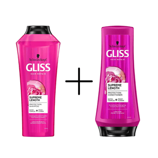 Schwarzkopf Gliss Supreme Lenght Shampoo 400 ml + Schwarzkopf Gliss Supreme Lenght Conditioner 360 ml Chivela