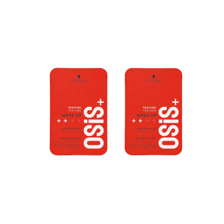 Schwarzkopf Osis Mess Up Matte Styling Gum Paste 100ml | Medium Hold Matte Look Easy Shape Flexible Wax 2 Pack Chivela