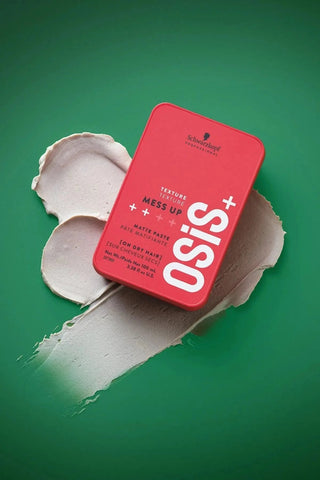 Schwarzkopf Osis Mess Up Matte Styling Gum Paste 100ml | Medium Hold Matte Look Easy Shape Flexible Wax 3 Pack Chivela