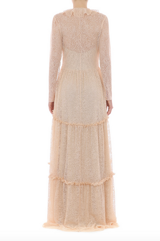 Philosophy di Lorenzo Serafini Natural Lace Maxi Dress
