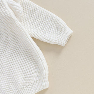 Baby Toddler Girls Sweater Solid Color Ruffle Long Sleeve Knit Spring Autumn Clothes Knitwear Pullover Top