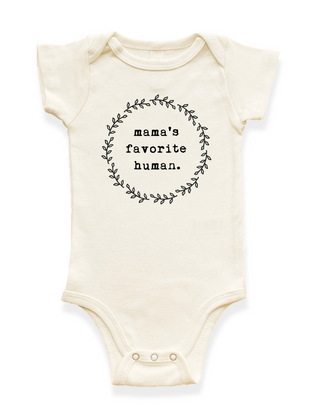 Mama's Favorite Human Organic Baby Bodysuit Tenth & Pine